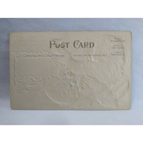 Santa Claus Christmas Postcard Festive Bowl Cocktail Drink St Nicholas Series 3 - Picture 3 of 4